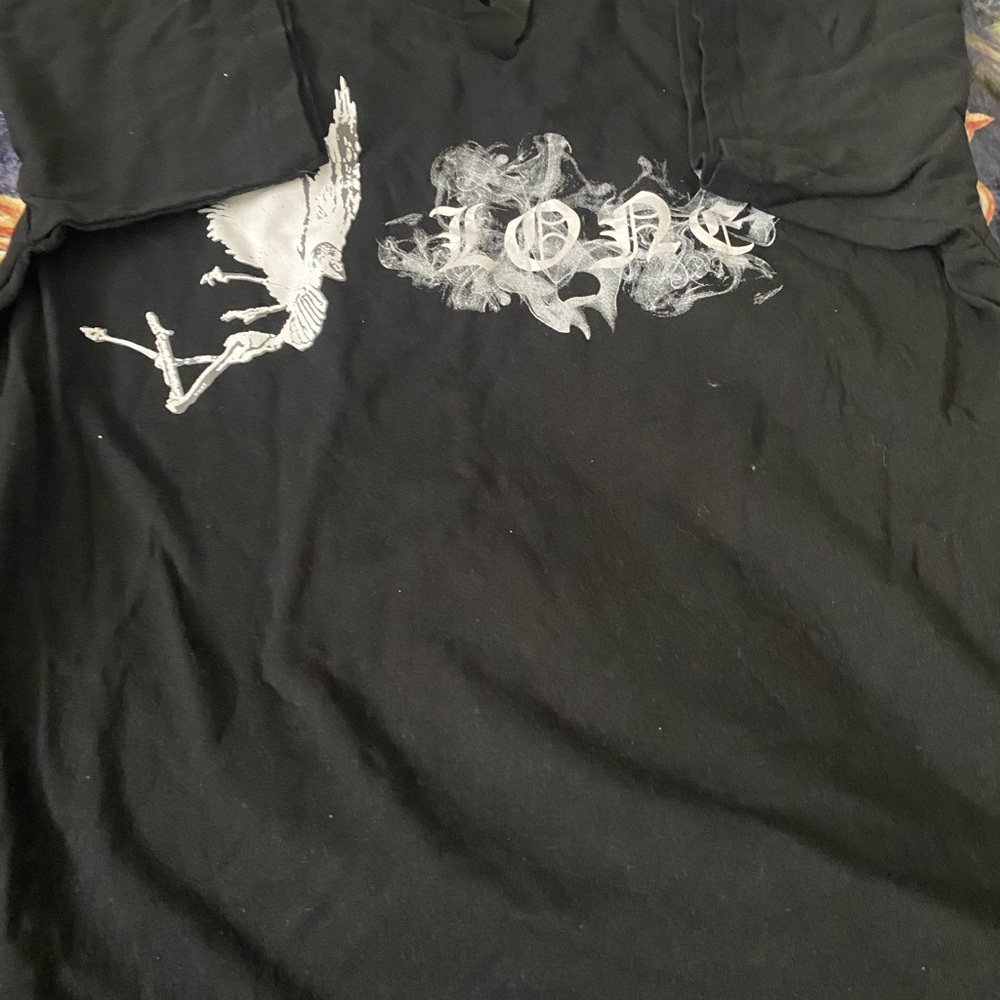 VLONE Black T-Shirt with White Graphic
